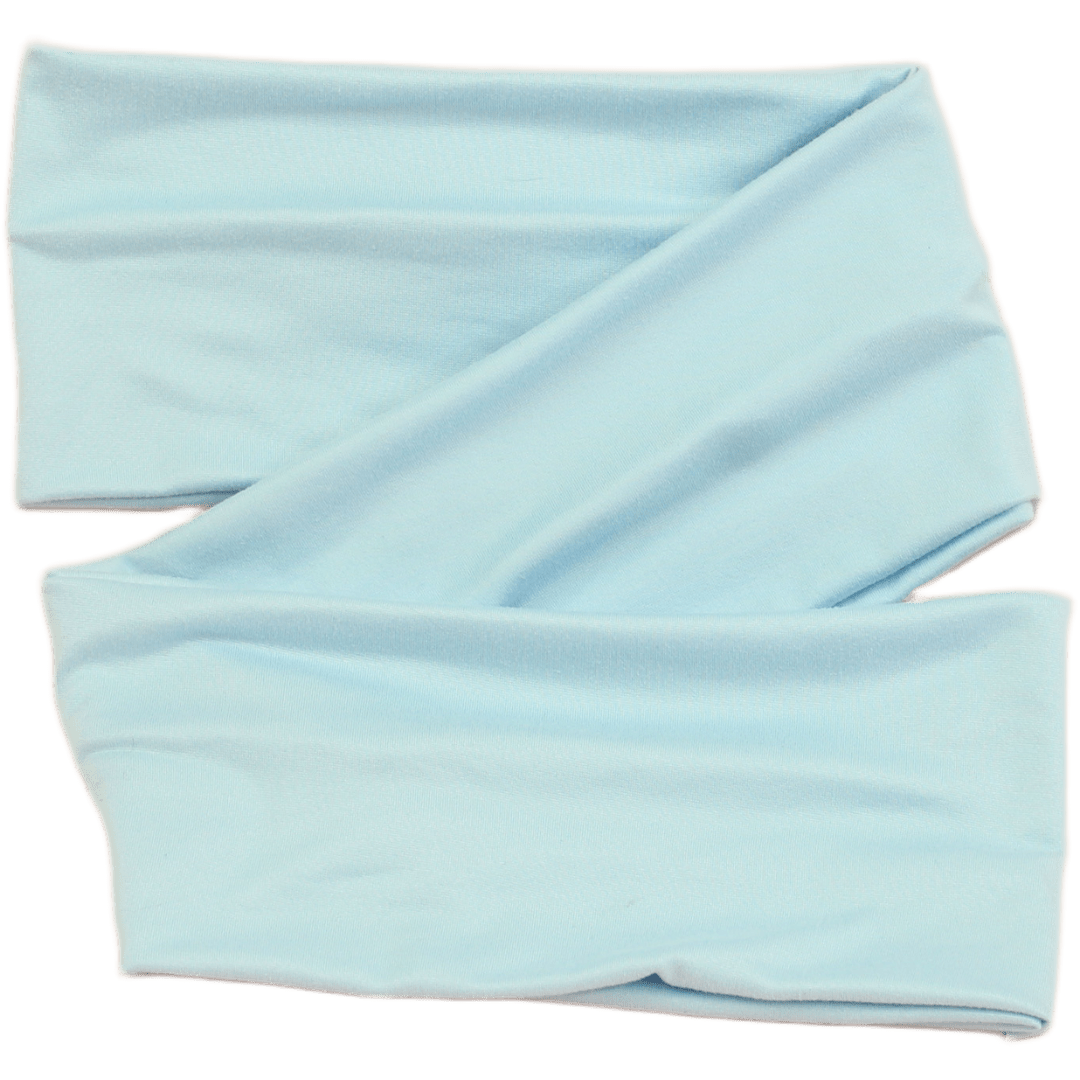 Light Blue Solid Wrap Headband - The Sassy Olive