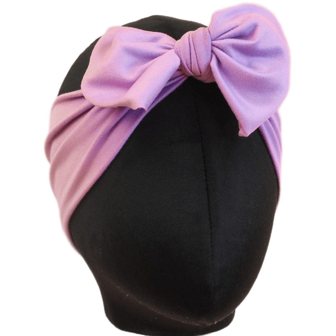 Lilac Purple Solid Top Knot Headband - The Sassy Olive