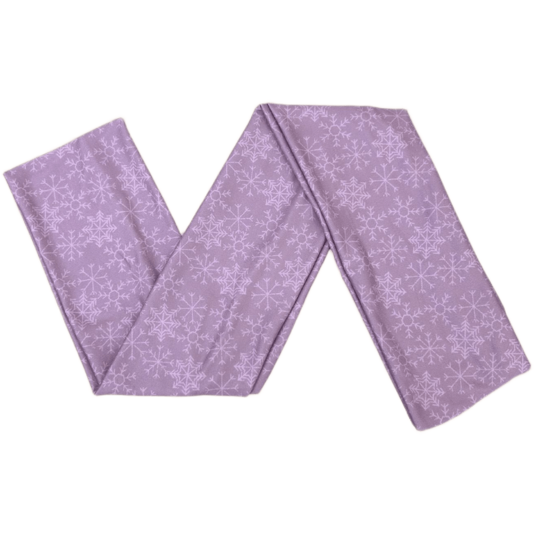 Lilac Snowflakes Wrap Headband - The Sassy Olive