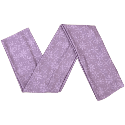 Lilac Snowflakes Wrap Headband - The Sassy Olive