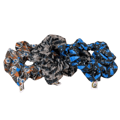 Lions Pattern Scrunchie Pack - The Sassy Olive