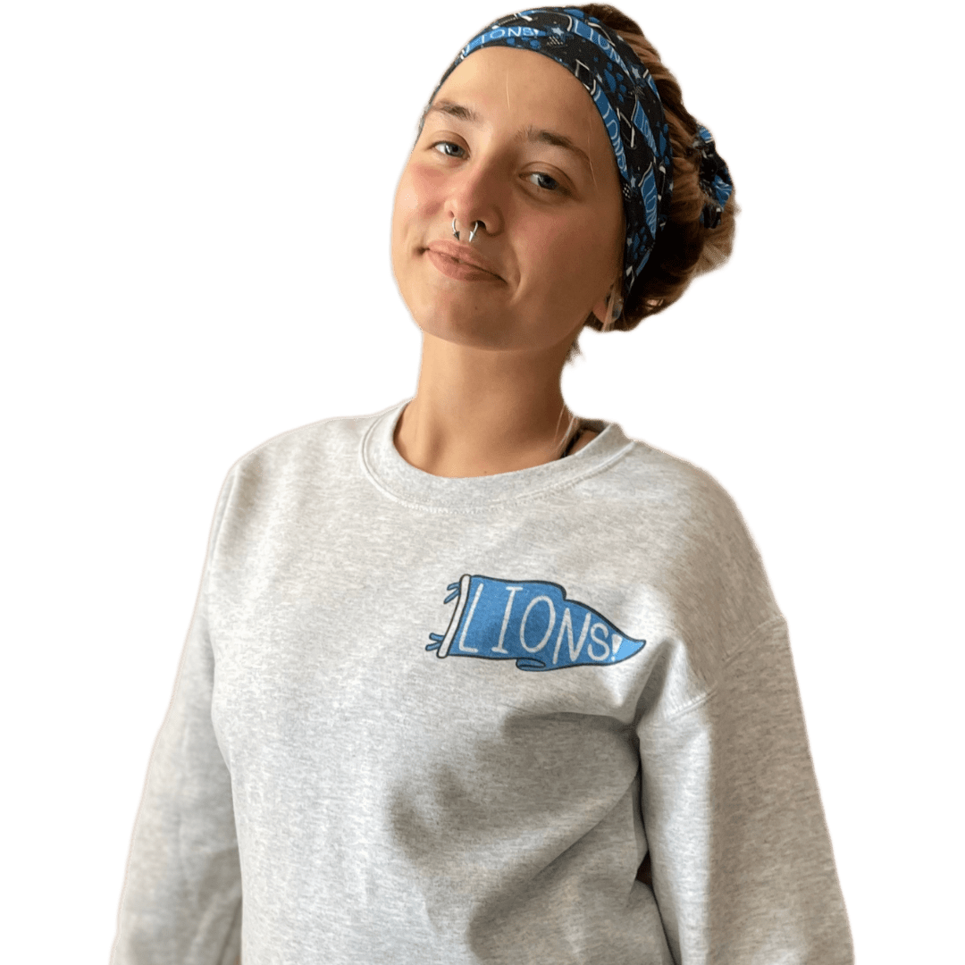 Lions Pennant Crewneck Sweatshirt - The Sassy Olive