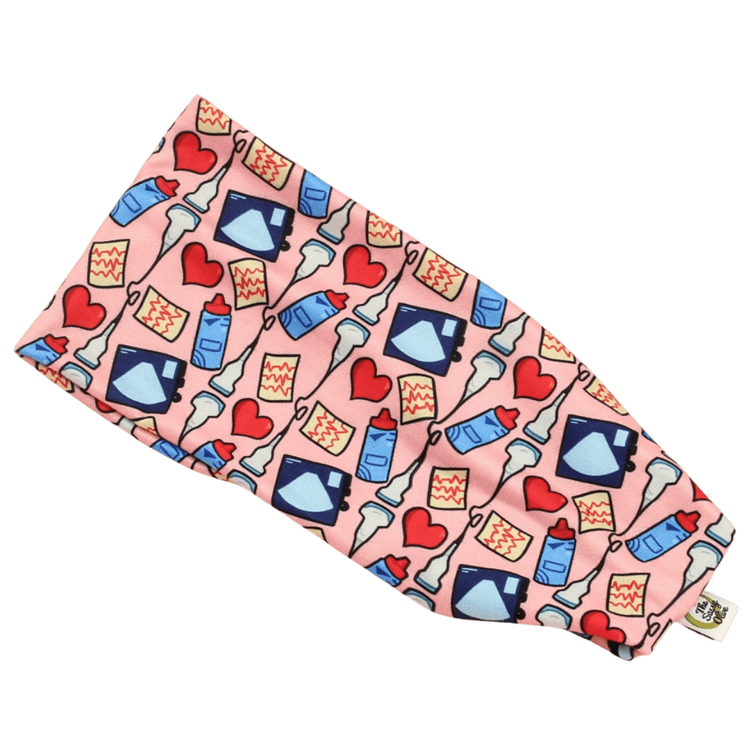 Live, Love, Sonography Medical Stretch Headband - The Sassy Olive