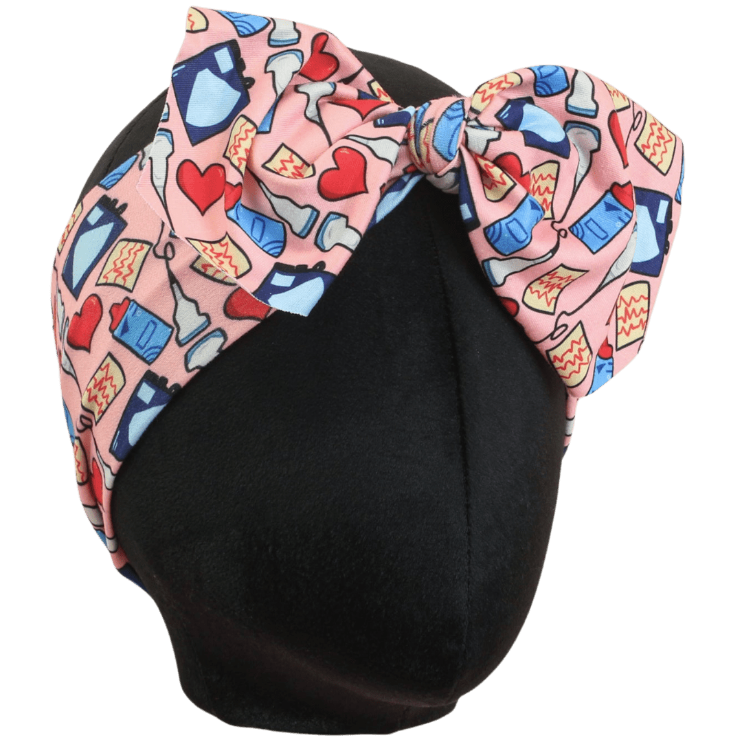 Live, Love, Sonography Top Knot - The Sassy Olive