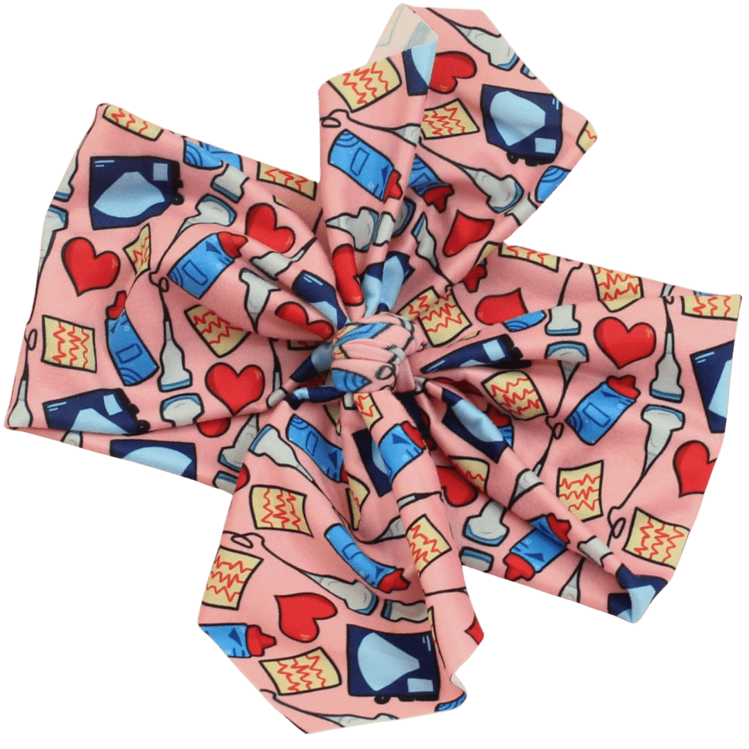 Live, Love, Sonography Top Knot - The Sassy Olive