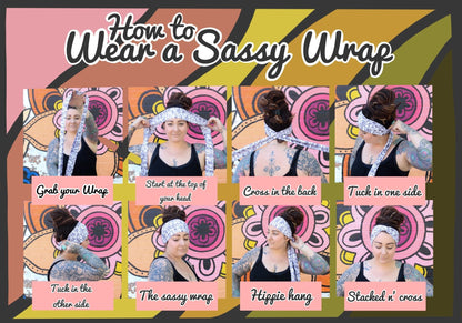 Mandala Jade Wrap Headband - The Sassy Olive