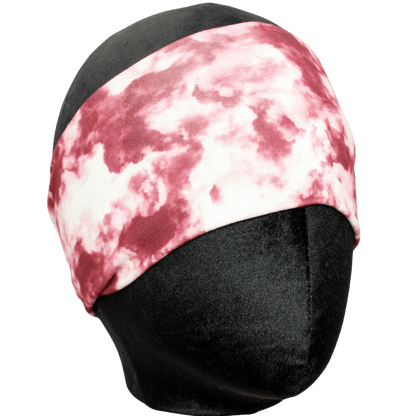 Maroon and White Stretch Headband - The Sassy Olive