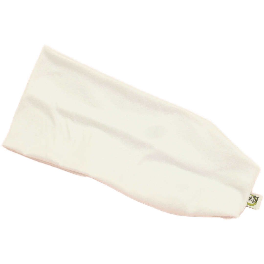 Marshmallow White Solid Stretch Headband - The Sassy Olive