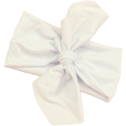 Marshmallow White Solid Top Knot Headband - The Sassy Olive
