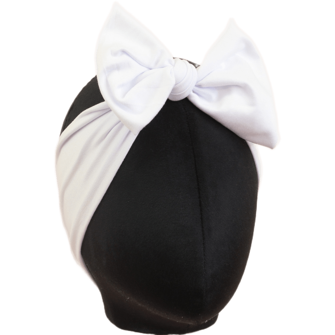 Marshmallow White Solid Top Knot Headband - The Sassy Olive