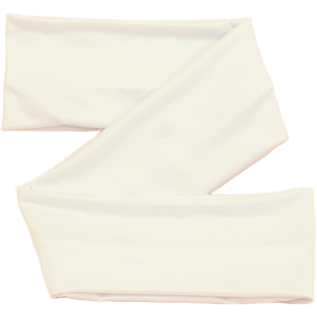 Marshmallow White Solid Wrap Headband - The Sassy Olive