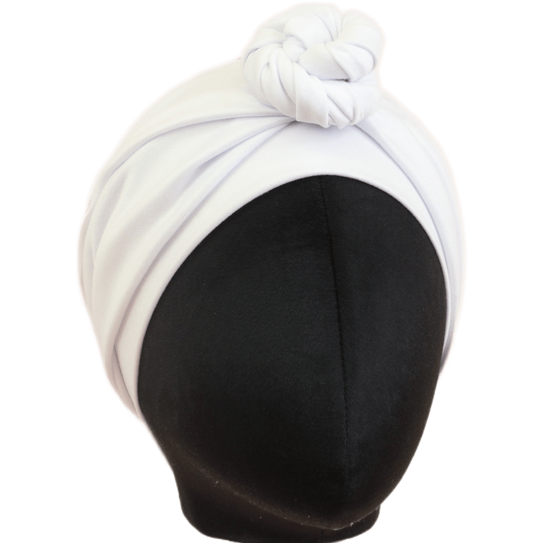 Marshmallow White Solid Wrap Headband - The Sassy Olive