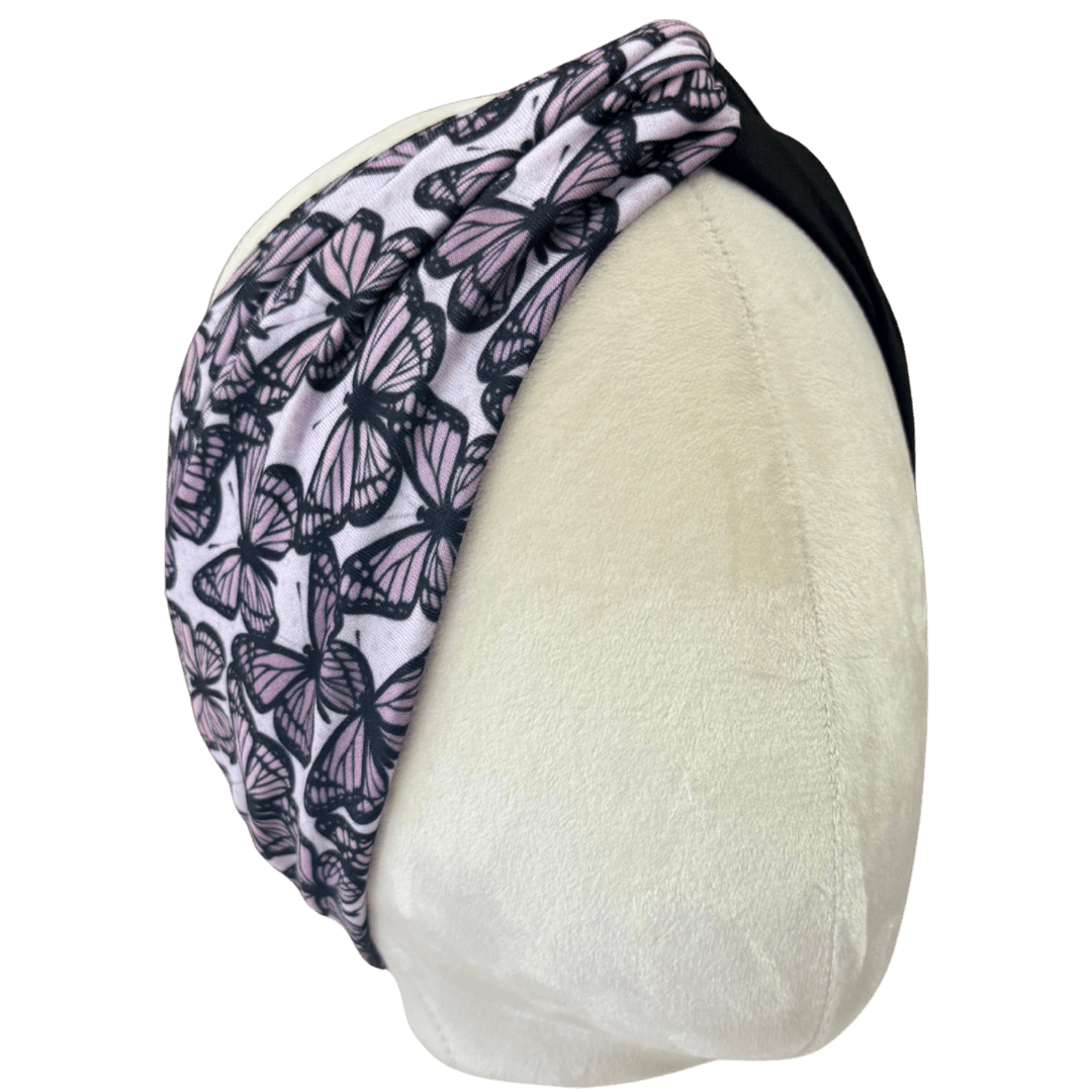 Mauve Monarchs Twist Headband - The Sassy Olive