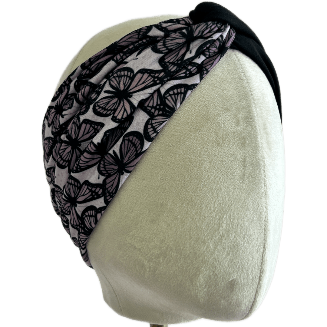 Mauve Monarchs Twist Headband - The Sassy Olive