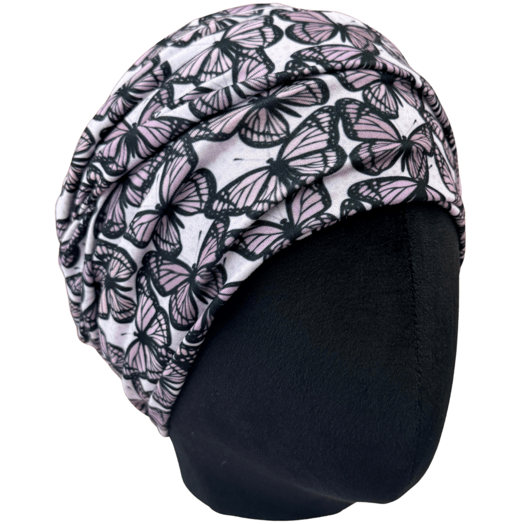 Mauve Monarchs Wrap Headband - The Sassy Olive