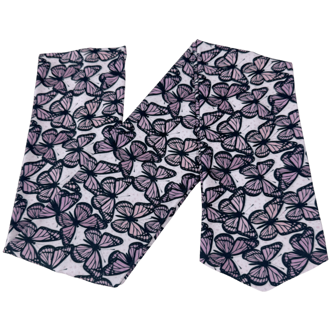 Mauve Monarchs Wrap Headband - The Sassy Olive