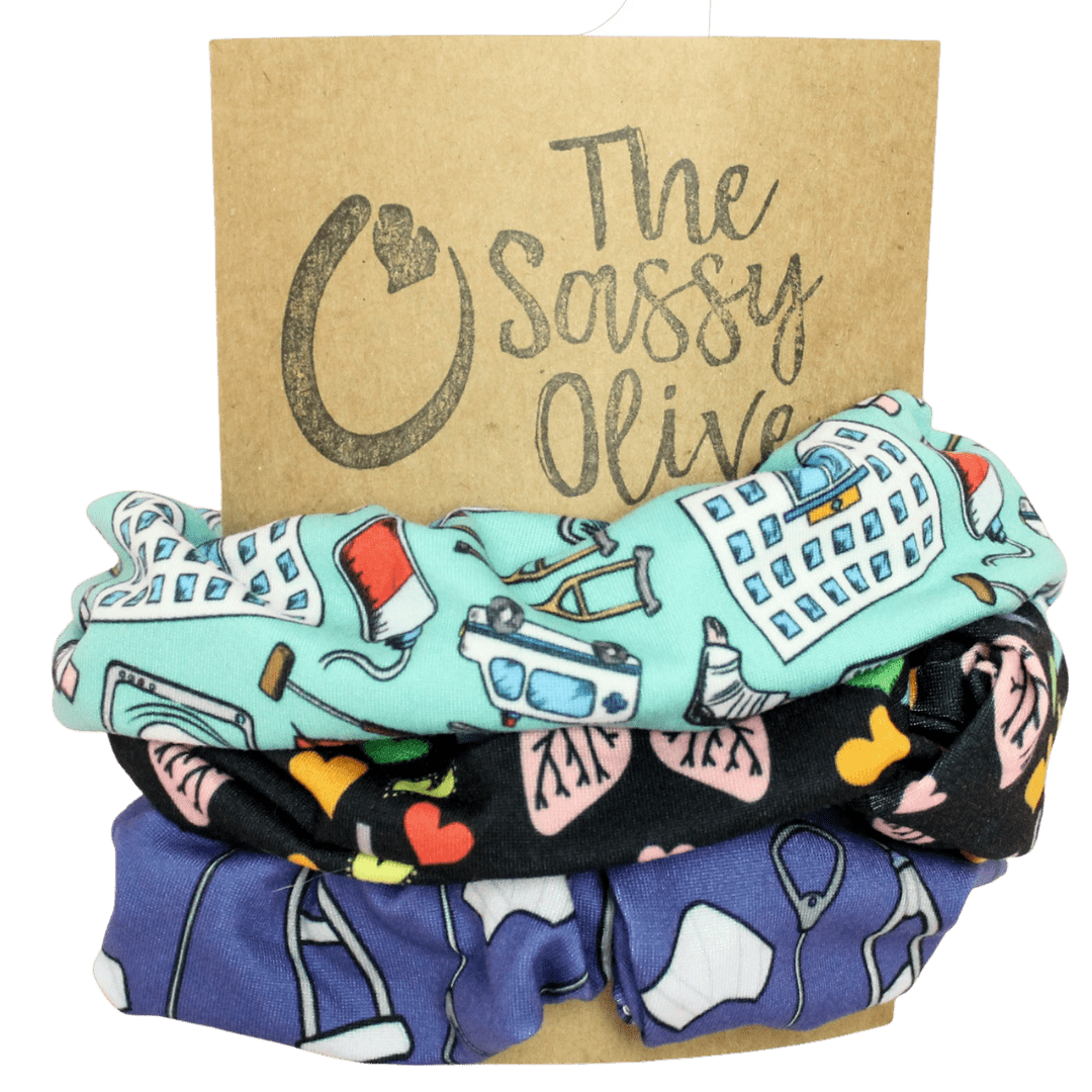 Medical Scrunchies - The Sassy Olive