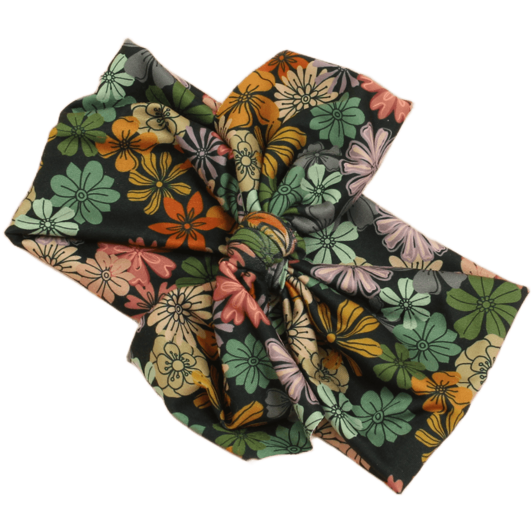 Medici Floral Top Knot Headband - The Sassy Olive