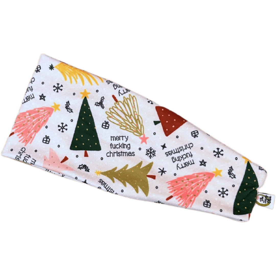 Merry Fucking Christmas Stretch Headband - The Sassy Olive