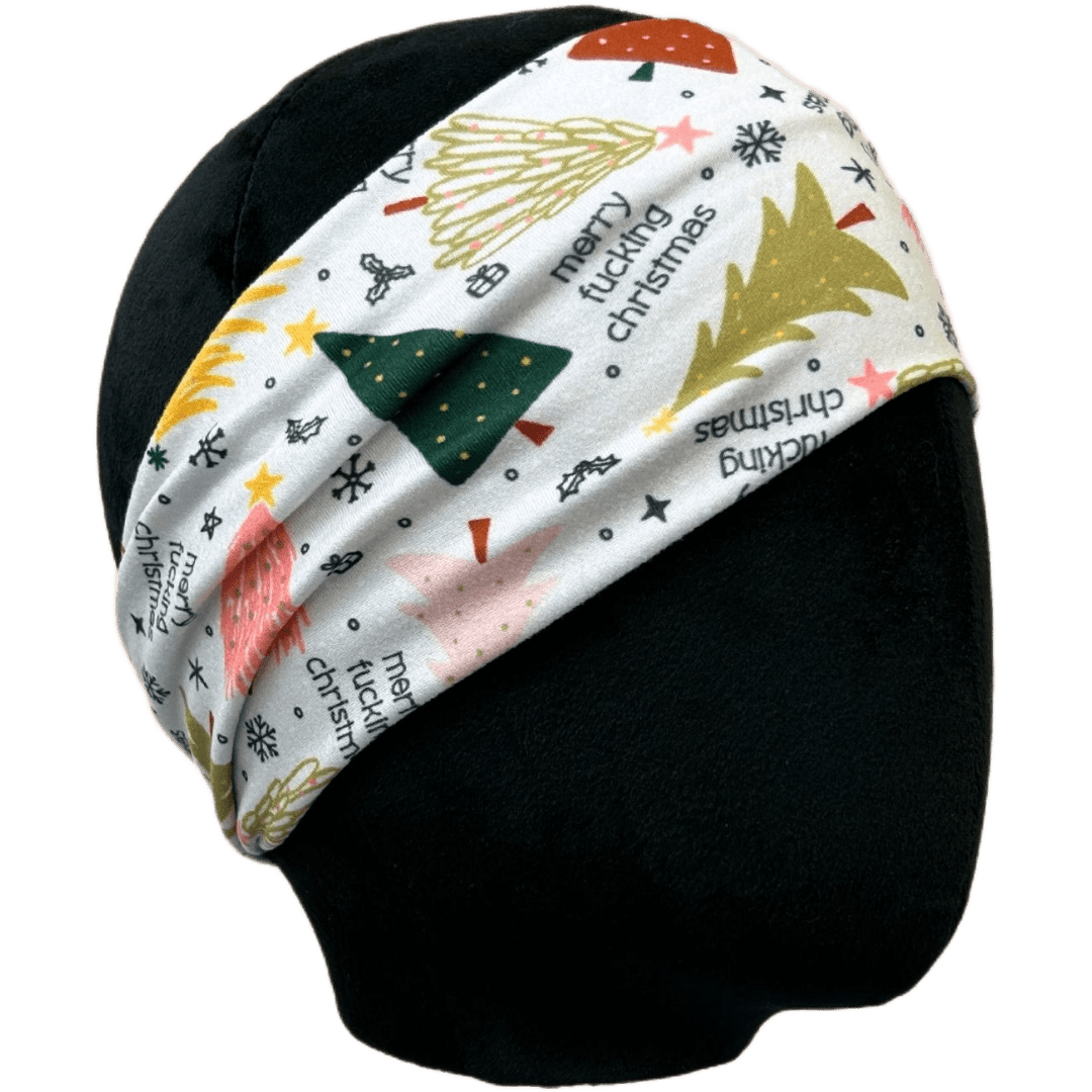 Merry Fucking Christmas Stretch Headband - The Sassy Olive