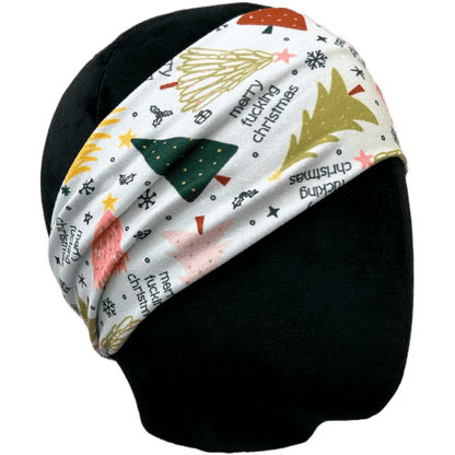 Merry Fucking Christmas Stretch Headband - The Sassy Olive
