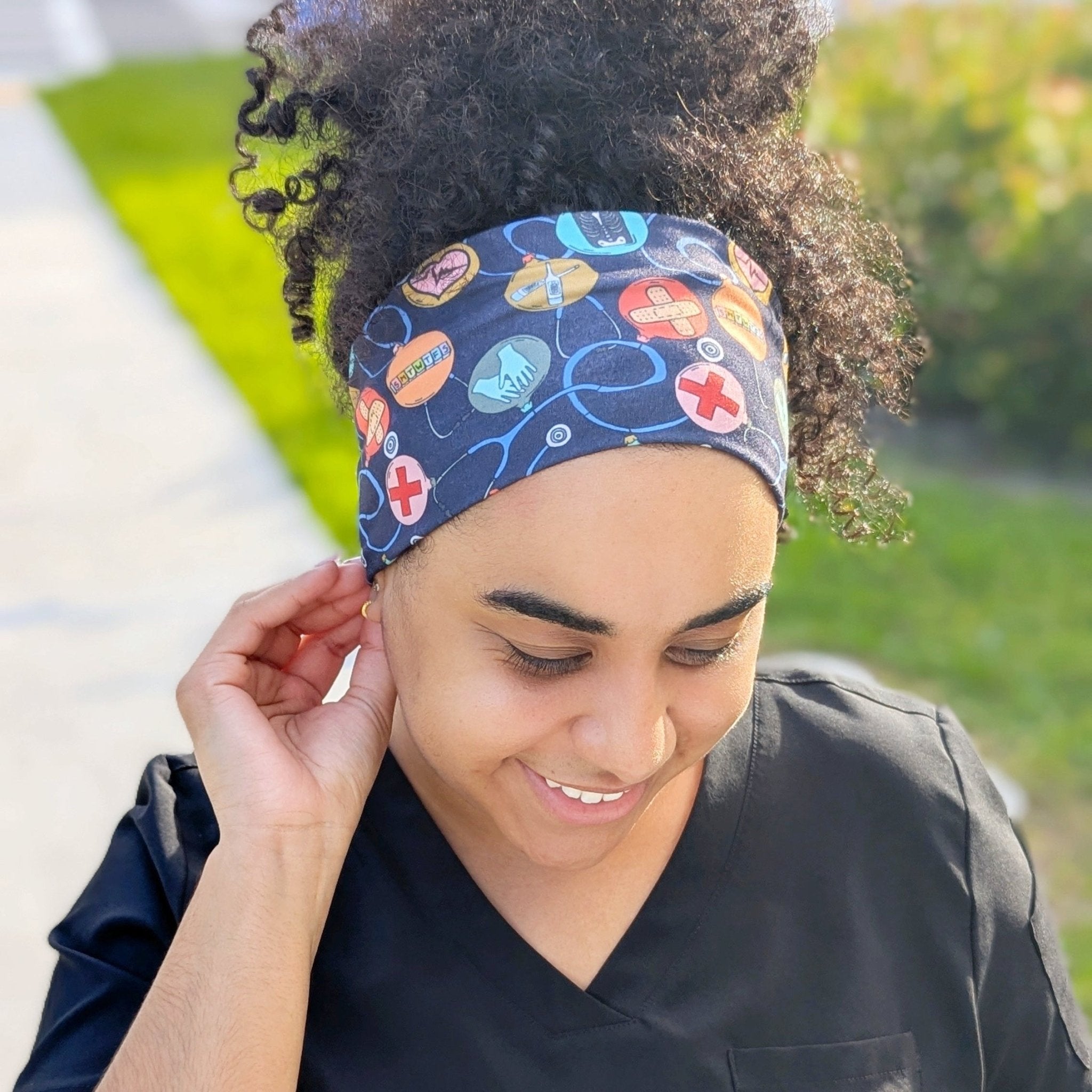 Merry Medicine Blue Stretch Headband - The Sassy Olive