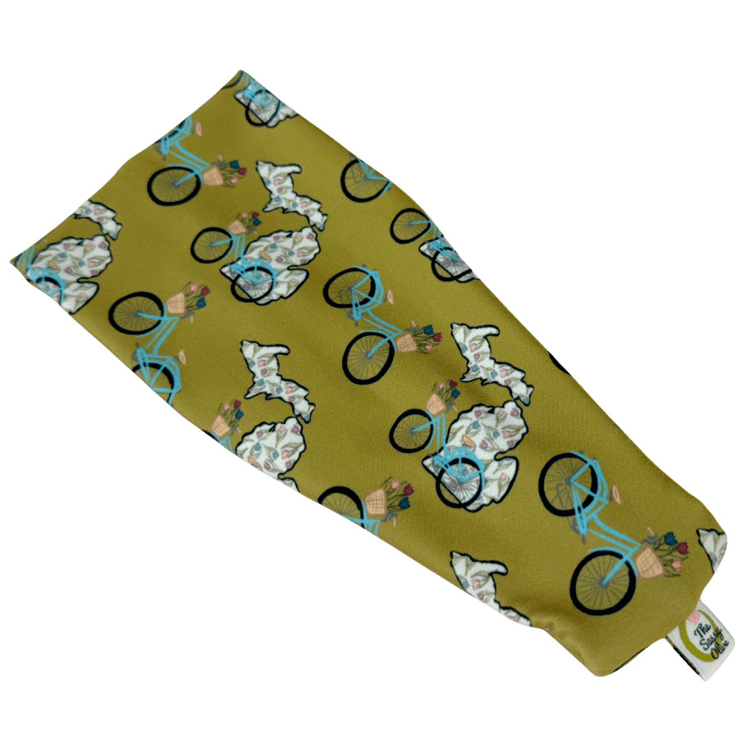 Michigan Green Bike Ride Stretch Headband - The Sassy Olive