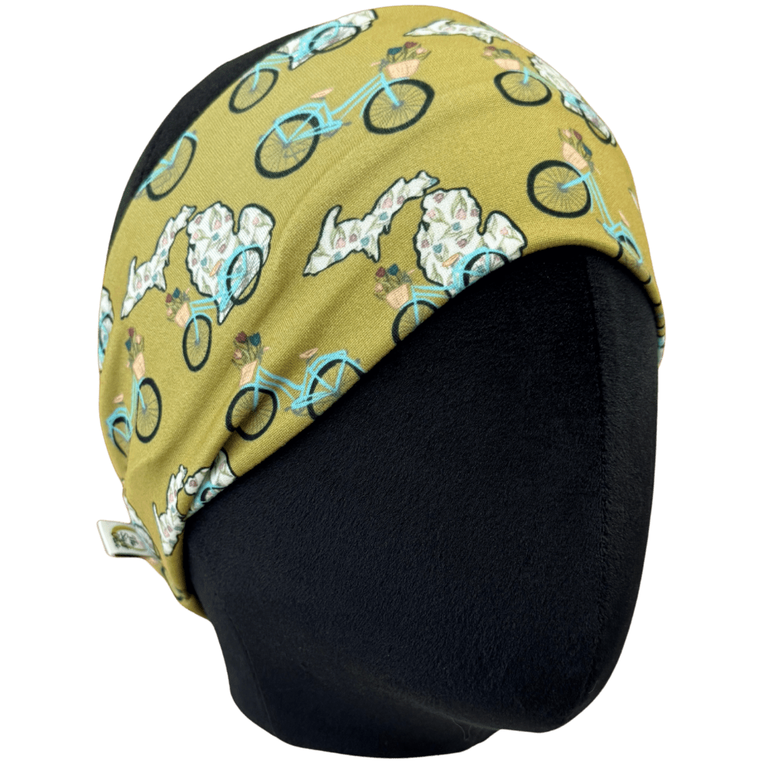 Michigan Green Bike Ride Stretch Headband - The Sassy Olive