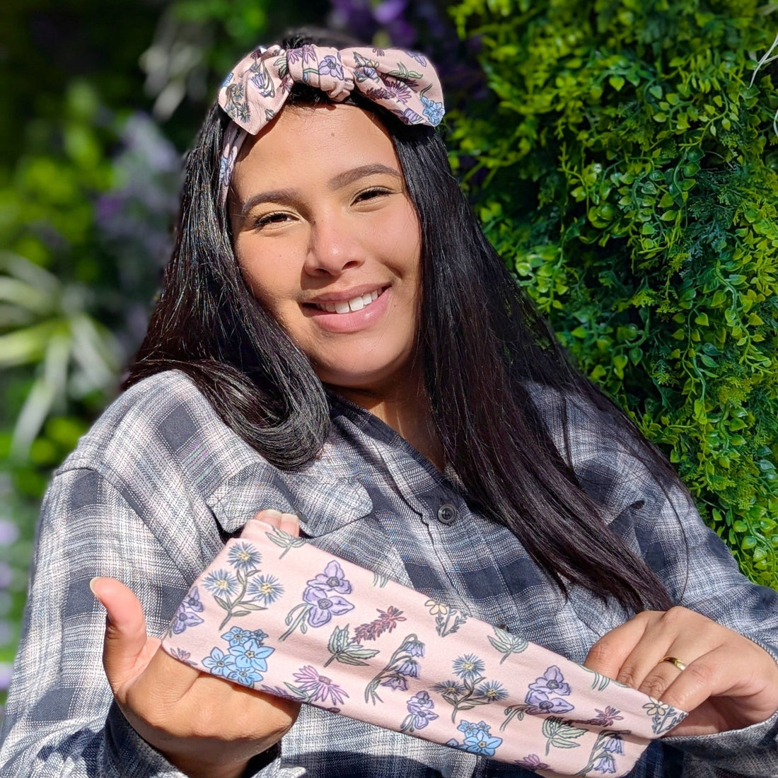 Michigan Wildflowers Topknot Headband - The Sassy Olive