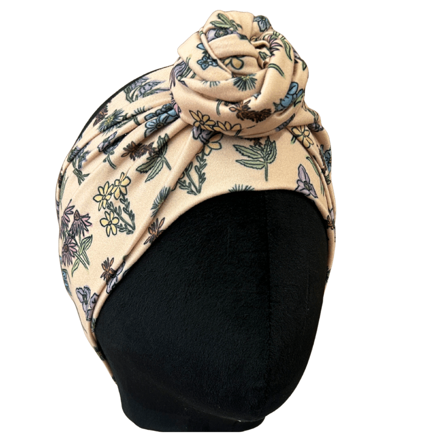 Michigan Wildflowers Wrap Headband - The Sassy Olive