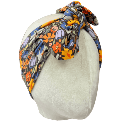 Midnight Bloom Topknot Headband - The Sassy Olive
