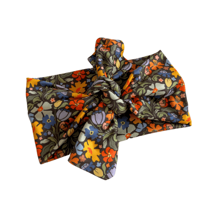 Midnight Bloom Topknot Headband - The Sassy Olive