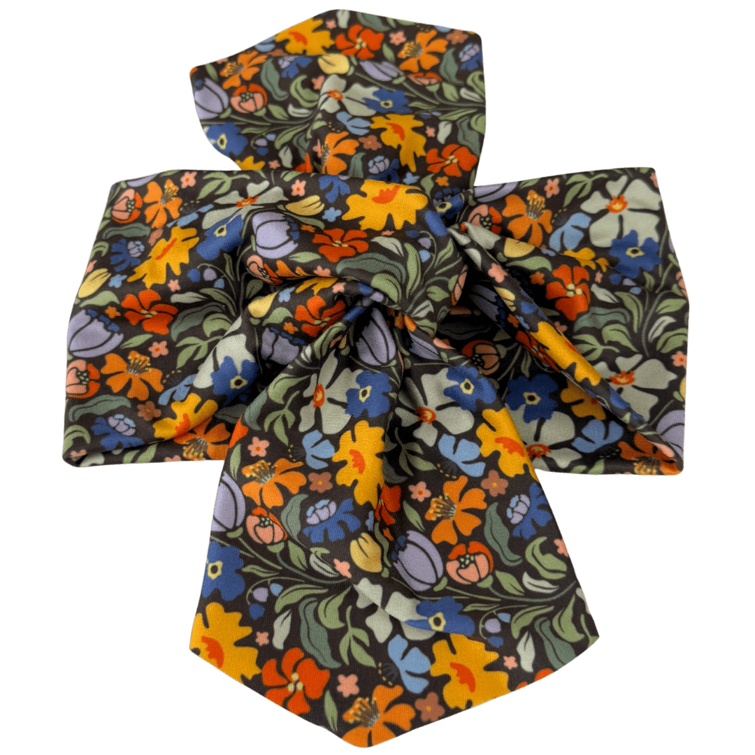 Midnight Bloom Topknot Headband - The Sassy Olive