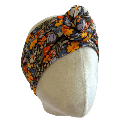 Midnight Bloom Wrap Headband - The Sassy Olive