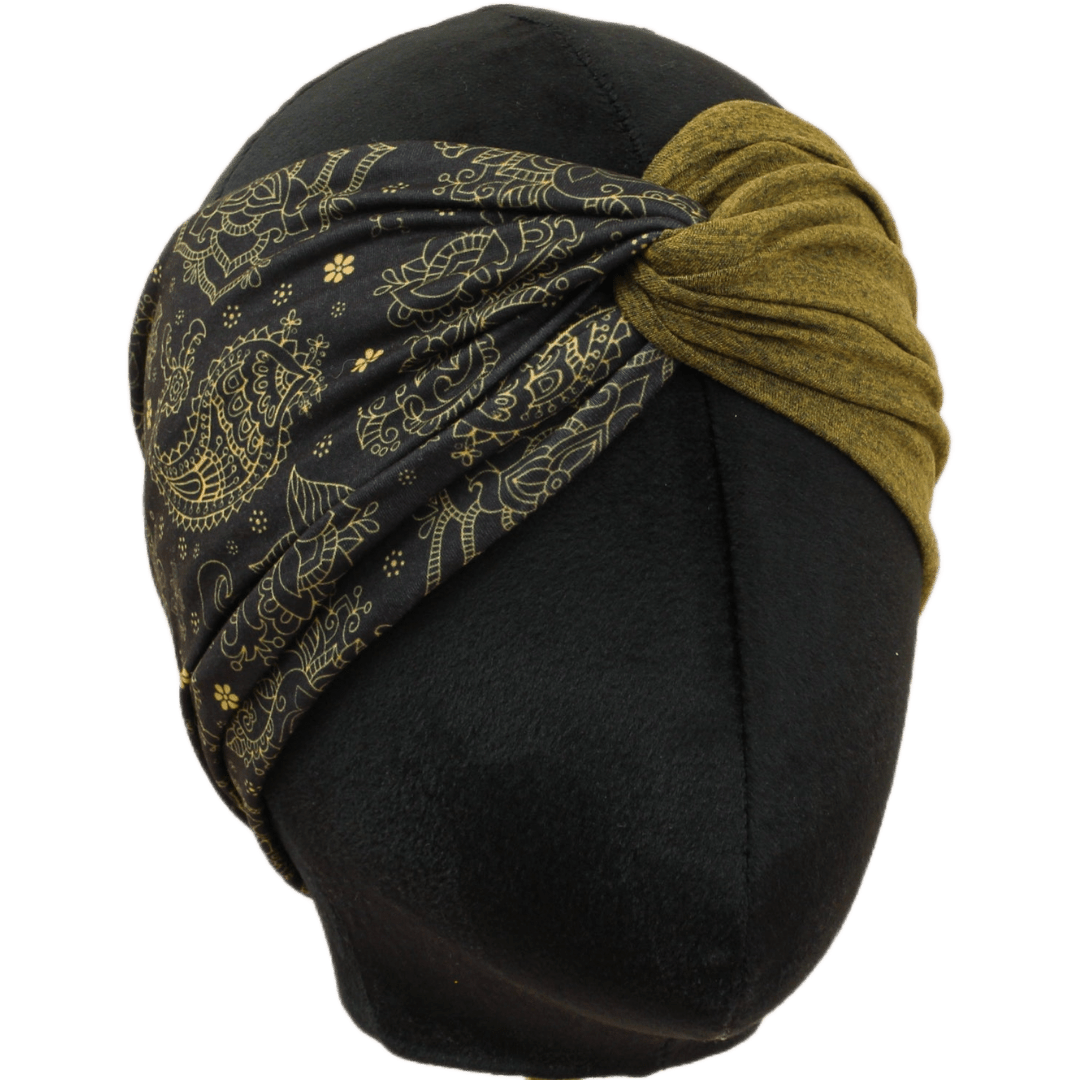 Midnight Mandala Twist Headband - The Sassy Olive