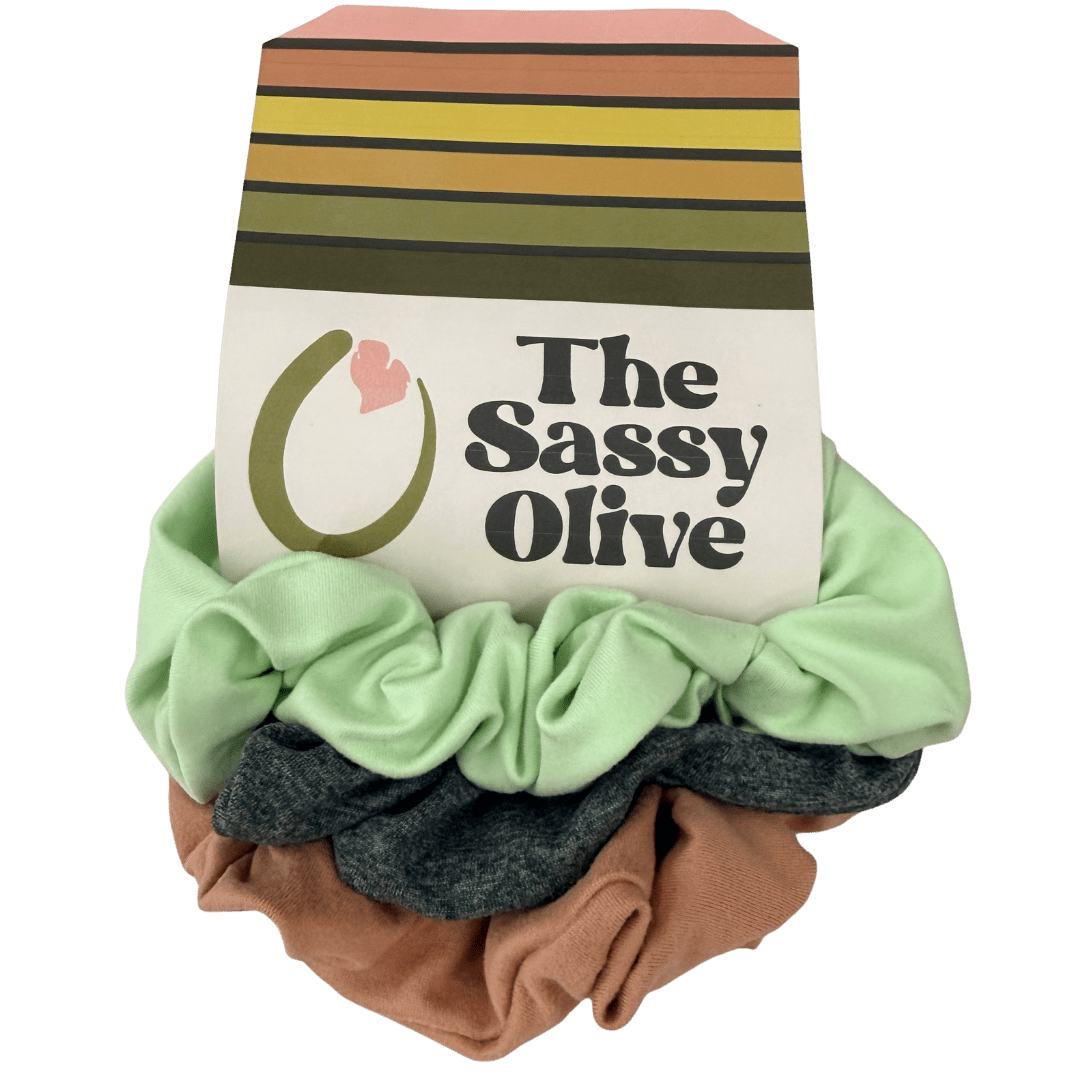 Mint Chip Scrunchie Pack - The Sassy Olive
