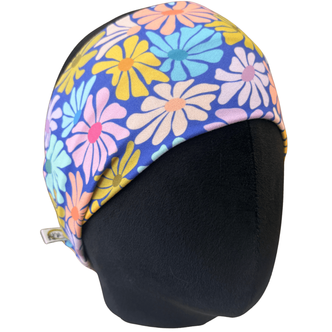 Mod Pastel Flowers Stretch Headband - The Sassy Olive