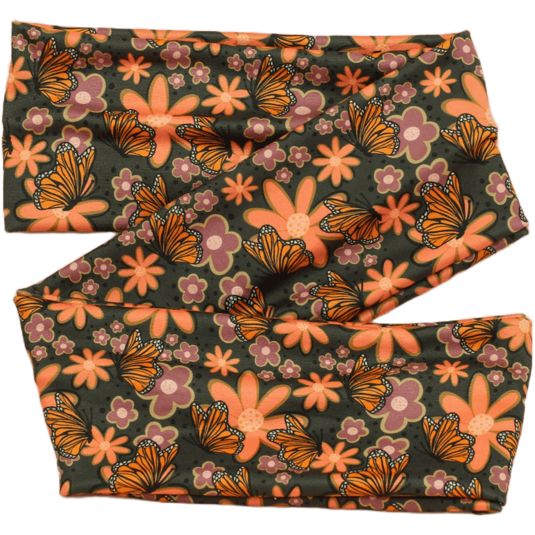 Monarch Garden Wrap Headband - The Sassy Olive