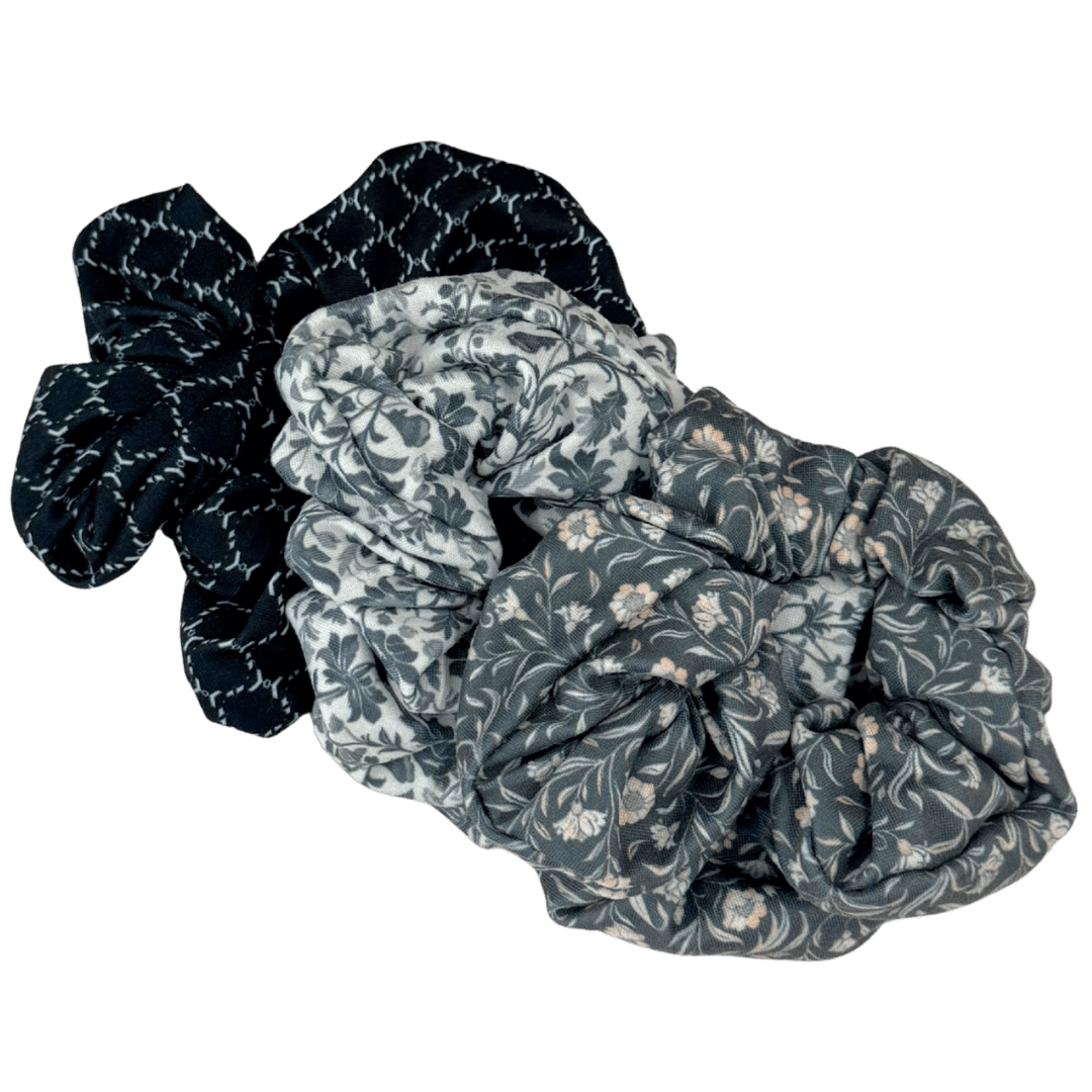 Monochrome Scrunchie Pack - The Sassy Olive