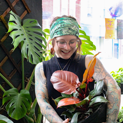 Monstera Wrap Headband - The Sassy Olive