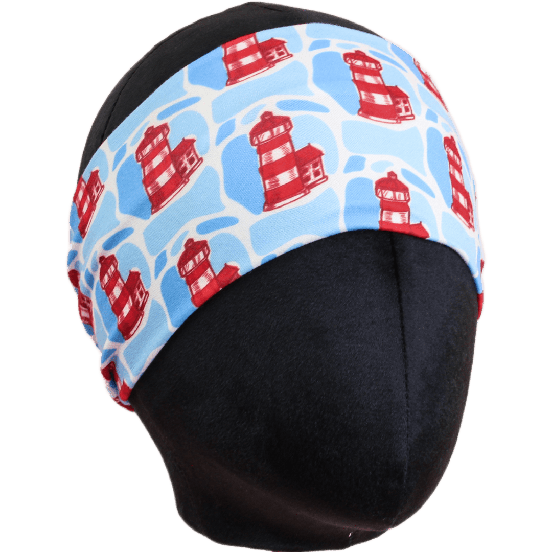 Mosaic Lighthouses Stretch Headband - The Sassy Olive