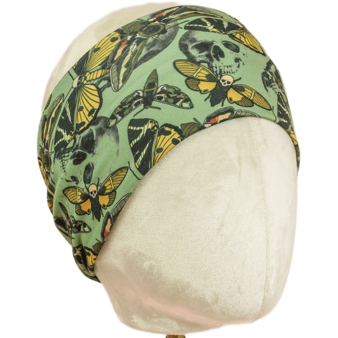 Moth Skull Stretch Headband - The Sassy Olive