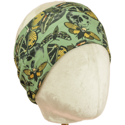 Moth Skull Stretch Headband - The Sassy Olive