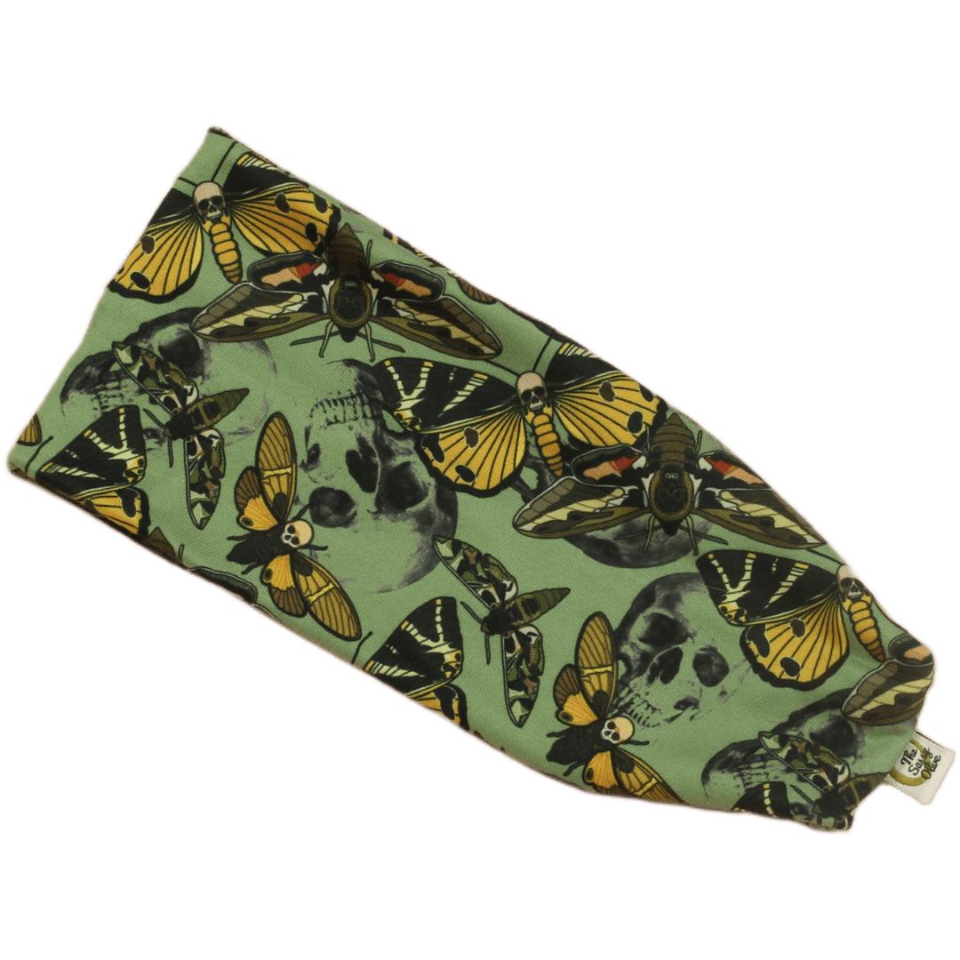 Moth Skull Stretch Headband - The Sassy Olive