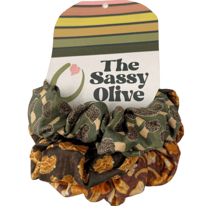 Mushroom Foraging Scrunchie Three Pack - The Sassy Olive