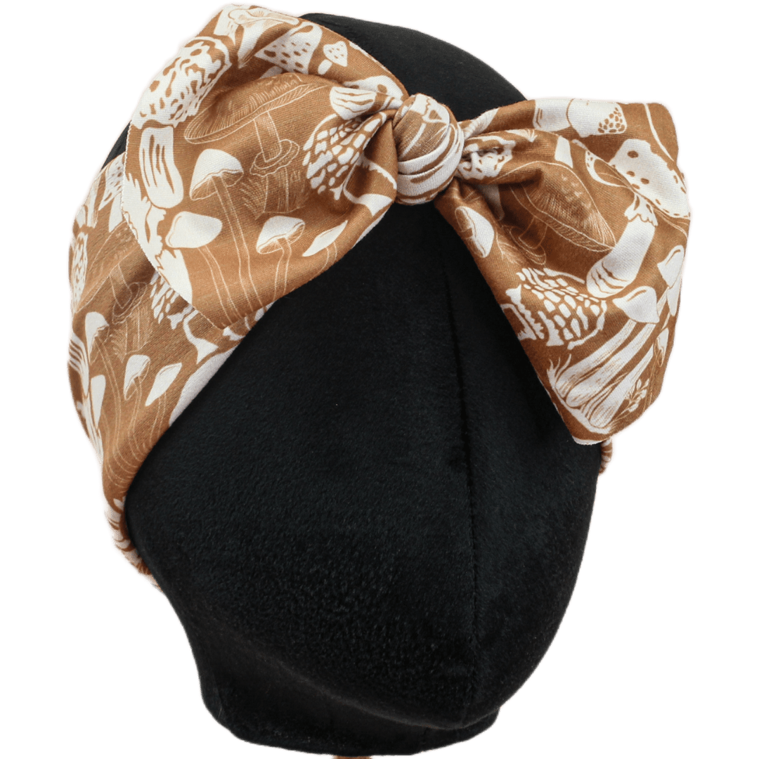 Mushroom Foraging Top Knot Headband - The Sassy Olive