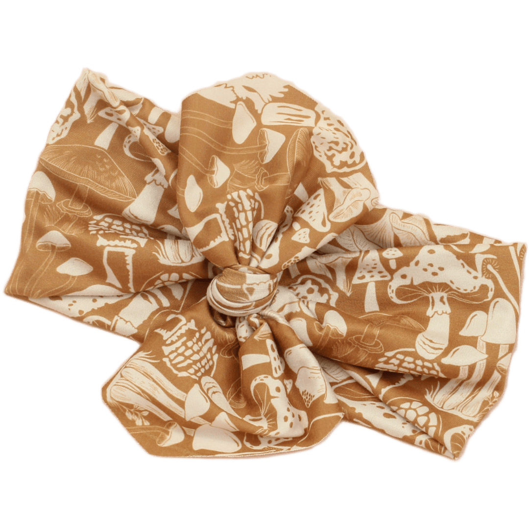 Mushroom Foraging Top Knot Headband - The Sassy Olive