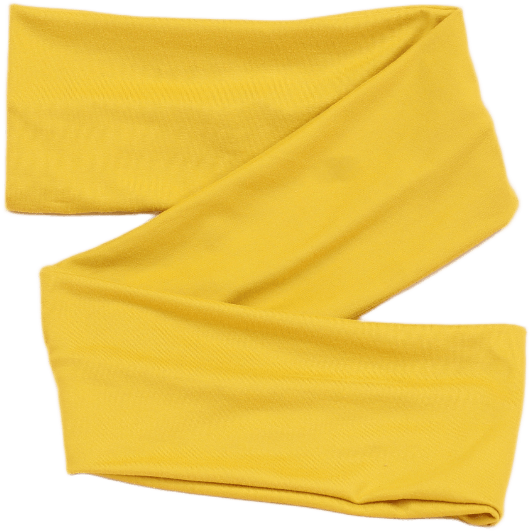 Mustard Yellow Solid Wrap Headband - The Sassy Olive