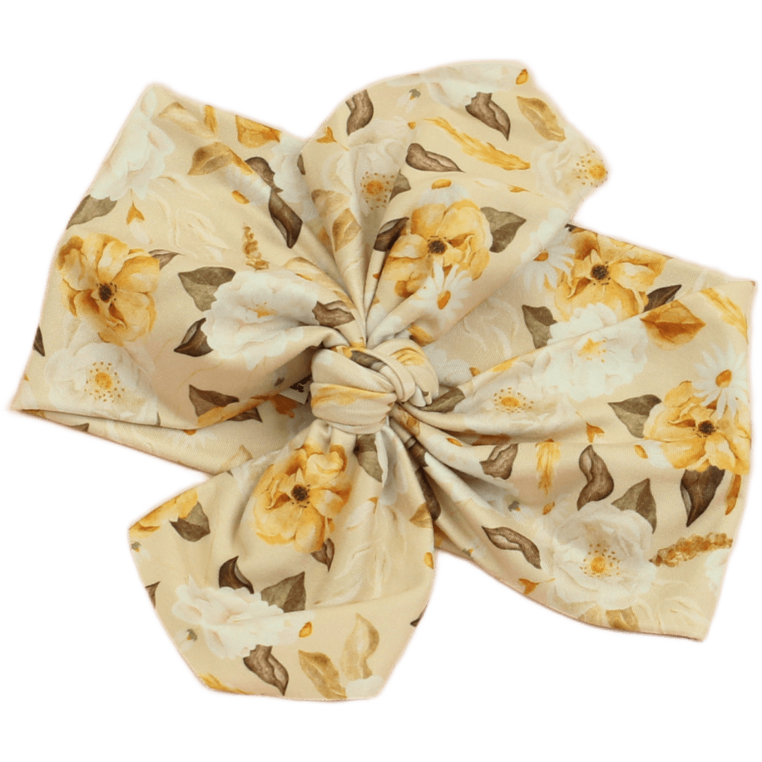 Myrtle Floral Top Knot Headband - The Sassy Olive
