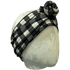 Natural Buffalo Plaid Wrap Headband - The Sassy Olive